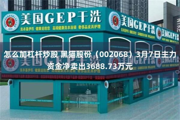怎么加杠杆炒股 黑猫股份（002068）3月7日主力资金净卖出3688.73万元