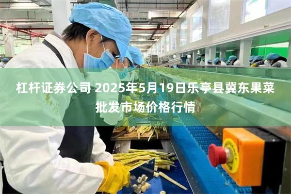 杠杆证券公司 2025年5月19日乐亭县冀东果菜批发市场价格行情