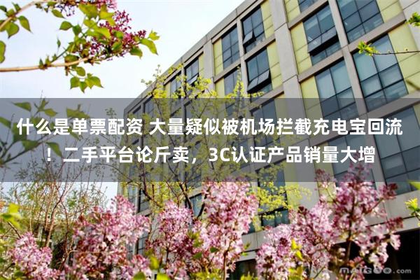 什么是单票配资 大量疑似被机场拦截充电宝回流！二手平台论斤卖，3C认证产品销量大增